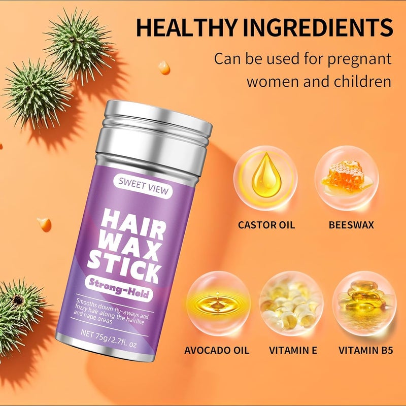 SWEET VIEW Hair Wax Stick & Brush Set - Image 4